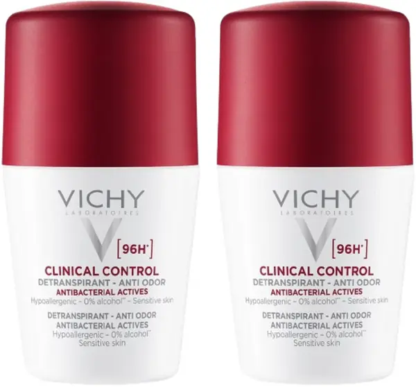 Vichy Deo Set - Roll-on antiperspirant Clinical Control, 2 x 50 ml