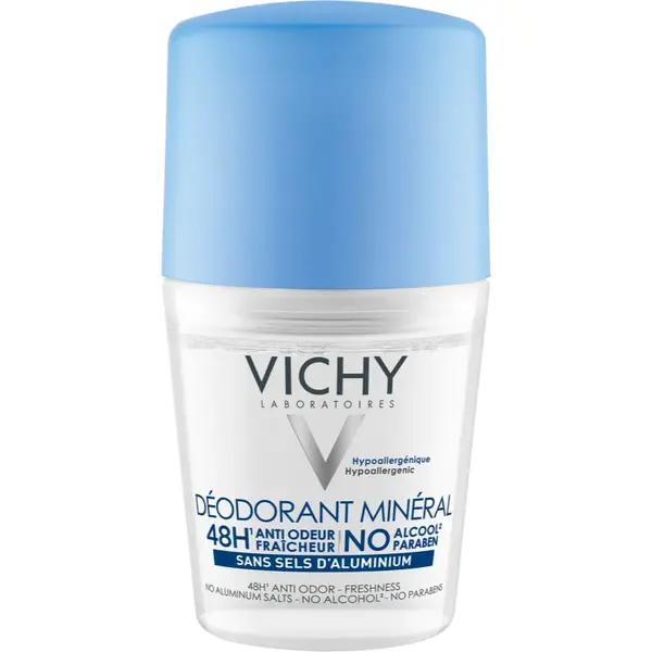 Vichy Deodorant deodorant roll-on cu particule de minerale 48 de ore 50 ml