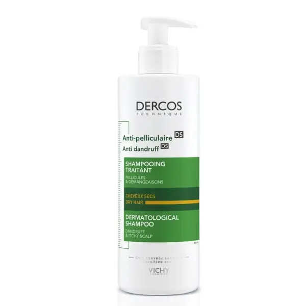 Vichy Dercos Anti-Dandruff DS Shampoo Șampon pentru păr uscat anti-mătreață Volum 390 ml