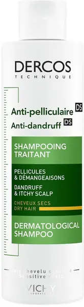 Vichy Dercos Șampon anti-mătreață pentru păr uscat Anti-dandruff DS, 200 ml