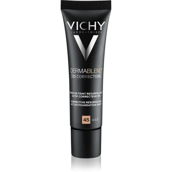 Vichy Dermablend 3D Correction Corecție pentru netezirea machiajului SPF 25 culoare 45 Gold 30 ml