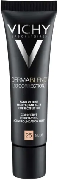Vichy Dermablend 3D Fond de ten corector, №25 Nude, SPF25, 30 ml