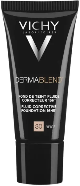 Vichy Dermablend Fluid corector pentru fond de ten, №30 Beige, SPF35, 30 ml
