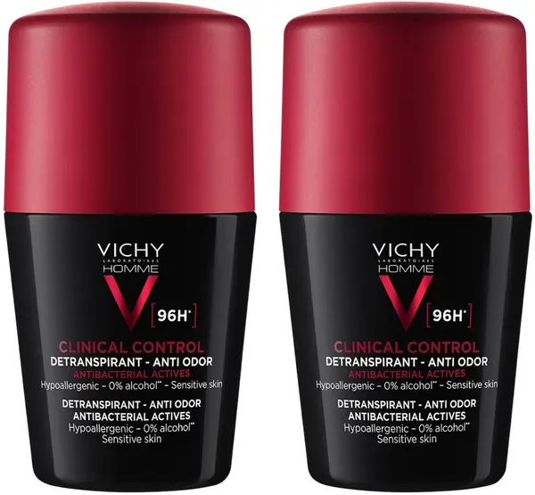 Vichy Homme Set - Roll-on antiperspirant Clinical Control, 2 x 50 ml