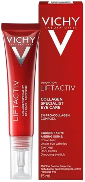 Vichy Liftactiv Cremă de ochi Collagen Specialist, 15 ml