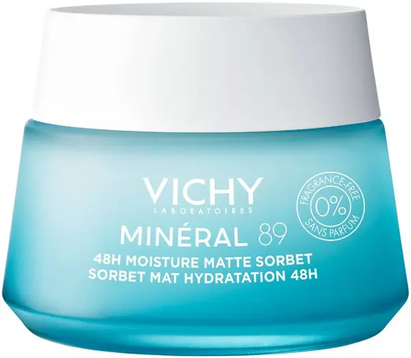 Vichy Minéral 89 Sorbet facial matifiant și hidratant, 50 ml