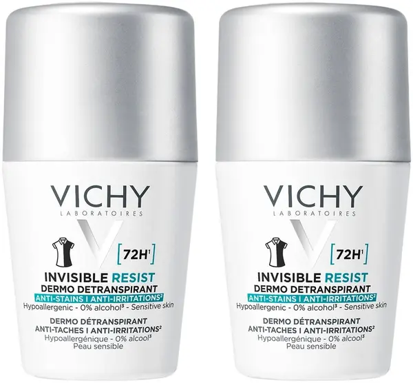 Vichy Set - Deodorant antiperspirant roll-on, 2 x 50 ml