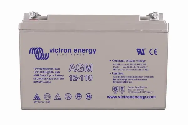 victron energy agm deep cycle battery 12v/110ah