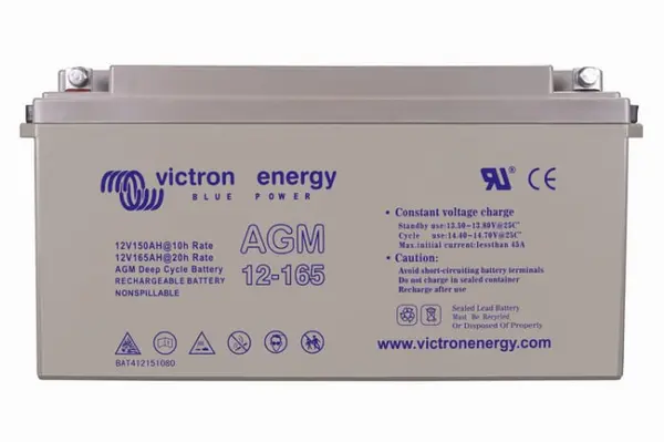 victron energy agm deep cycle battery 12v/165ah
