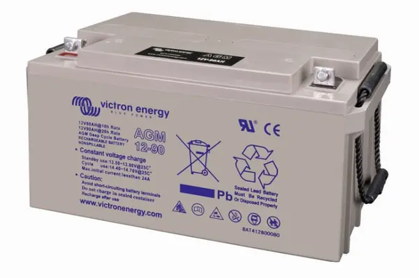 victron energy agm deep cycle battery (m6) 12v/90ah