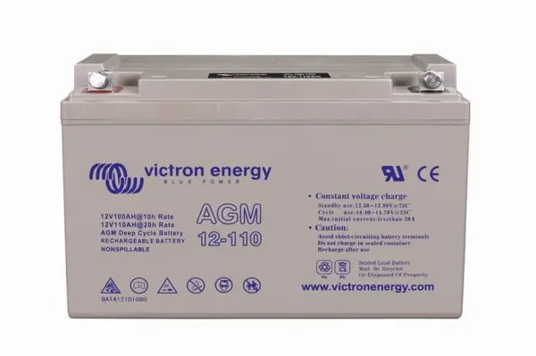 victron energy agm deep cycle battery (m8) 12v/110ah