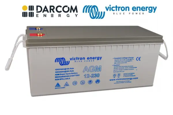 victron energy agm super cycle battery 12v/230ah (m8)