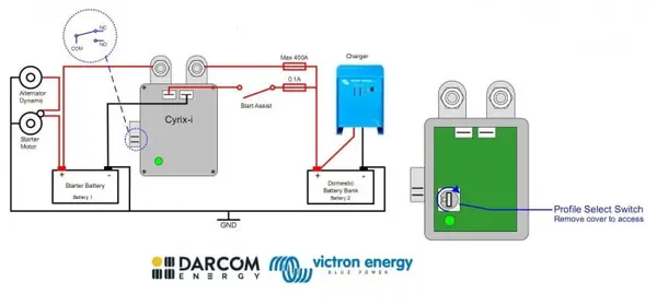 victron energy combinatoarele de baterii cyrix-i 12/24v-400a intelligent combiner