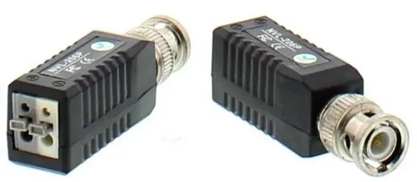 Video balun HD cu clip pentru cablu UTP/FTP, BLN-HD-C03-WL