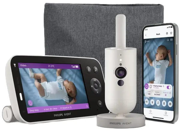 Videofon digital Philips Avent - Premium Connected + conectivitate și tehnologie Sense IQ