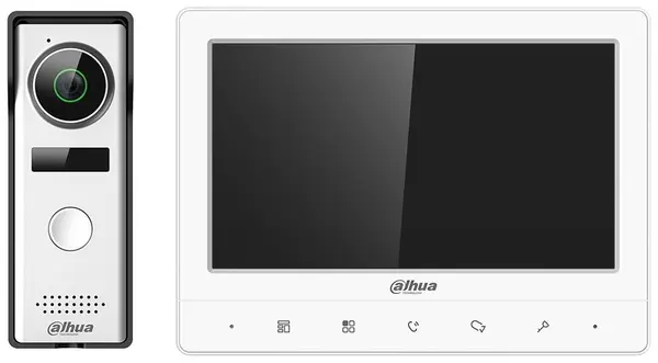 Videointerfon aparent analog Dahua, 1.3 MP, ecran 4.3 TFT, rezolutie 480 x 272 pixeli, DWDR, Auto IR, IP66, conexiune pe 4 fire - KTA04v