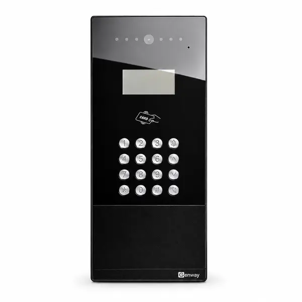 Videointerfon de exterior Genway C9I21L-C, 125 kHz, 1/3 inch color, full-duplex, aparent, bloc