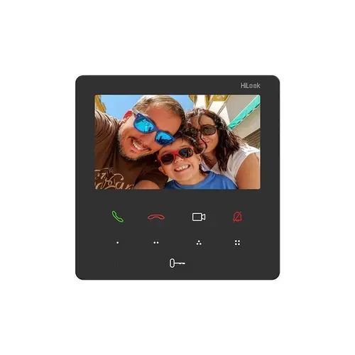 Videointerfon de interior IP WiFi Hikvision HiLook VI-H440W, 2.4GHz, ecran 4.3 inch, 1 familie, 200 evenimente, PoE, control de pe telefon