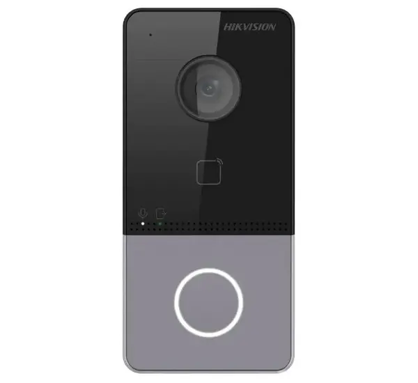 Videointerfon IP, Wi-Fi / LAN / PoE, cu control acces, Hikvision DS-KV6113-WPE1(C)
