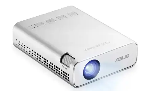 Videoproiector portabil ASUS ZenBeam E1R, WVGA (854x480), HDMI, 200 lumeni, Difuzor 2W (Argintiu)