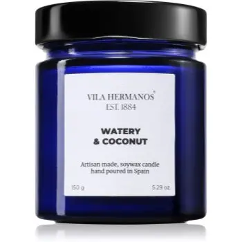 Vila Hermanos Apothecary Cobalt Blue Watery & Coconut lumânare parfumată