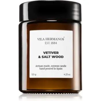Vila Hermanos Apothecary Vetiver & Salt Wood lumânare parfumată