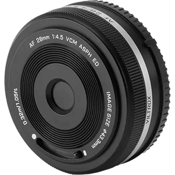 Viltrox AF 28mm f/4.5 FE Obiectiv, Montura Sony E, Focalizare VCM, 60g, Distanta Minima 0.32m