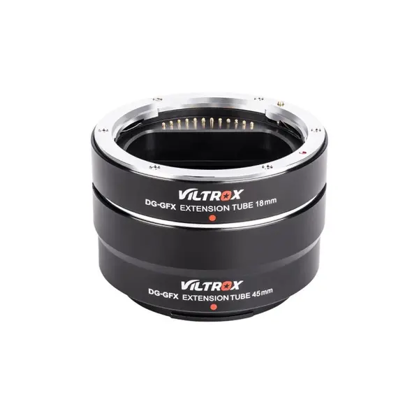 Viltrox DG-GFX 18mm Tub de Extensie, pentru Fuji GFX, Contacte Electronice Placate cu Aur, Baioneta din Metal, Autofocus