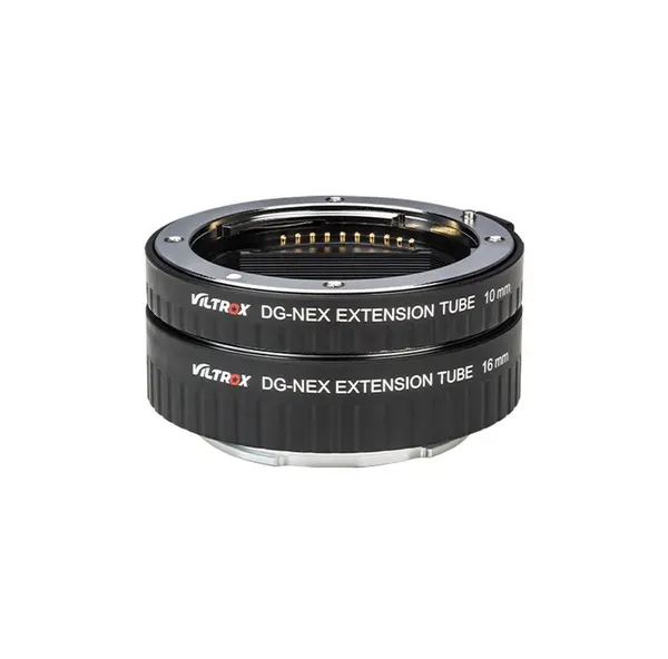 Viltrox DG-NEX Tub de Extensie Macro AF, Compatibil Sony NEX/E-mount, Set 10mm si 16mm, 3 Combinatii, Autofocus
