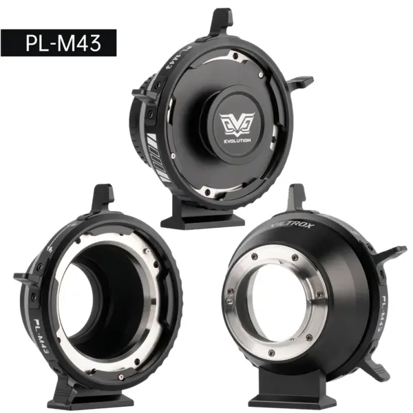 Viltrox PL-M43 Adaptor Montura, Obiective PL pe Camere M43, Inel Rotativ de Blocare, Baza Detasabila, Aluminiu si Otel