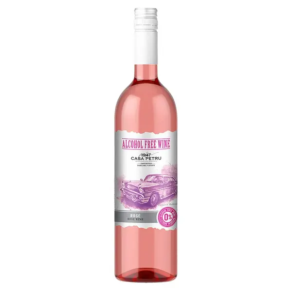 Vin demidulce rose, fara alcool, Rosé, 750ml, Casa Petru