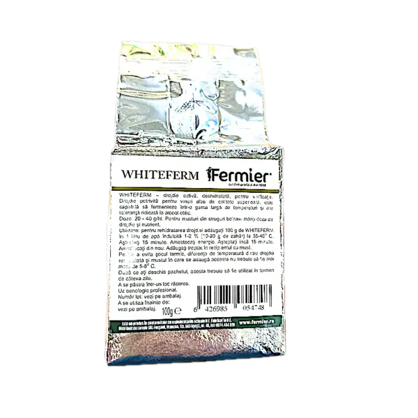 Vinoferm Whiteferm 100 gr, drojdie speciala pentru vin alb superior, Essedielle, imbunatateste aromele naturale tipice soiului de strugure, poate fi folosita si pentru refermentare si fermentatii la temperaturi scazute - Default Title