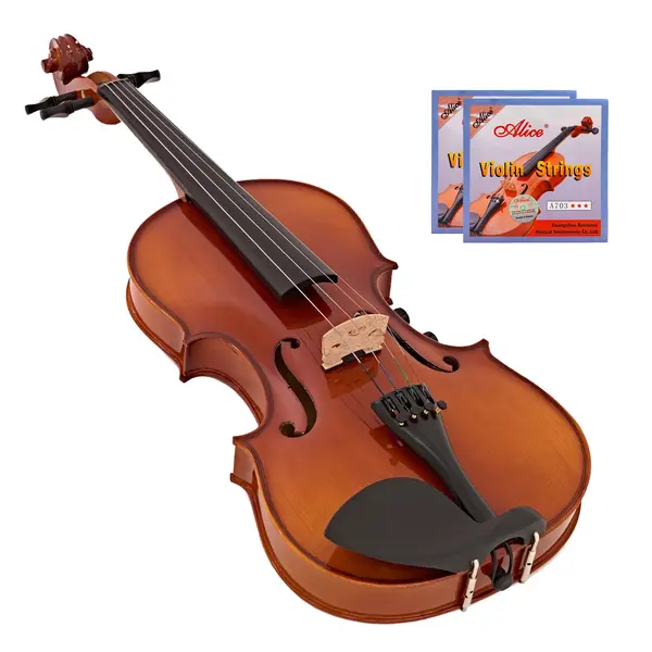 Vioara clasica DEPOX , marime 1 2, lemn, toc din material, doua seturi corzi incluse