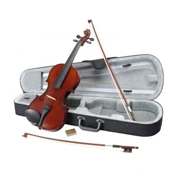Vioara clasica din lemn 4 4 DEPOX ,doua arcusuri, toc inclus, maro
