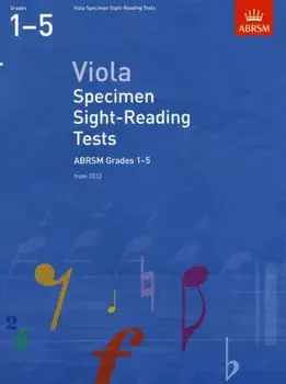 Viola Specimen Sight-Reading Tests, ABRSM Grades 1-5. from 2012, Sheet Map/***