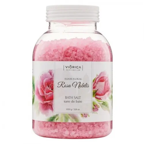 Viorica sare baie elixir floral rosa nobilis x 1000g Zephyr Labs