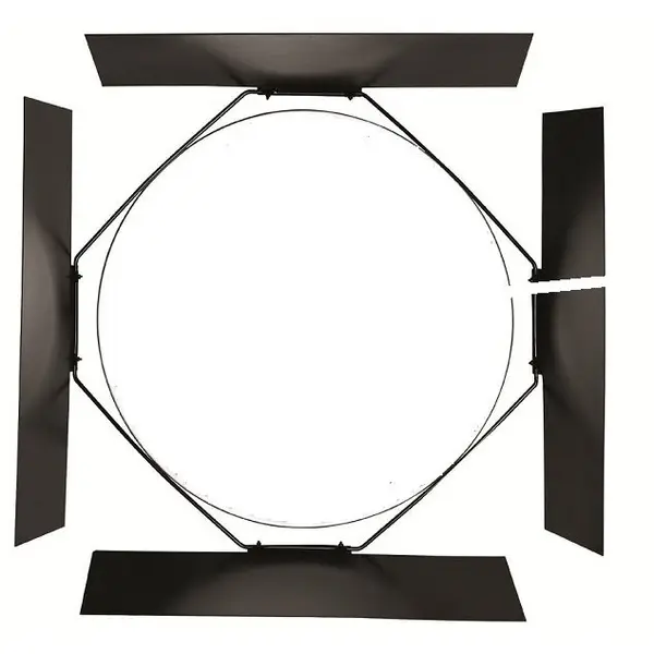 Visico Kit Visico RF-405C Beauty Dish Bowens 40.5cm (Gri/Alb) + Barndoor BD-405 pentru Blituri Studio