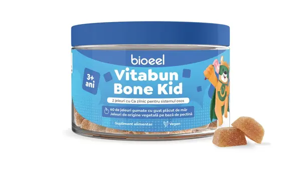 Vitabun Bone Kid, 60 jeleuri gumate cu Calciu