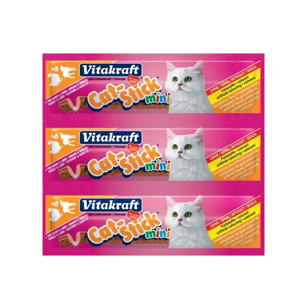 Vitakraft Baton Pisica Mini Curcan Si Miel 3 Buc