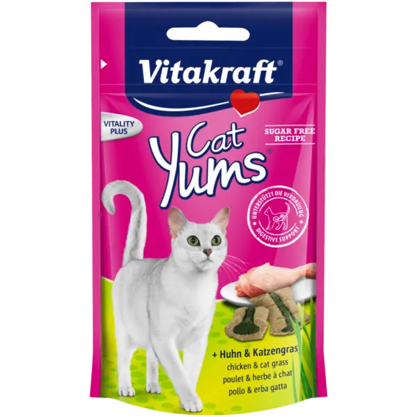 Vitakraft Recompense Cat Yums Pui/Iarba Pisicii 40 g