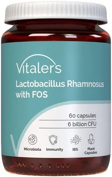 Vitaler's Lactobacillus rhamnosus + Prebiotic FOS, 60 capsule