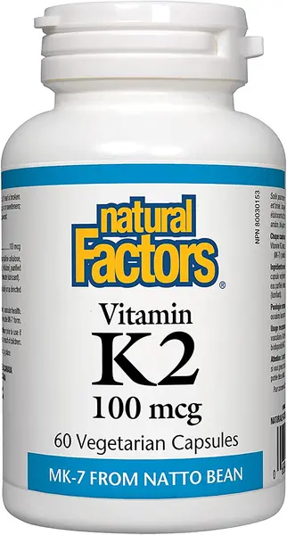 Vitamin К2, 100 mcg, 60 capsule, Natural Factors