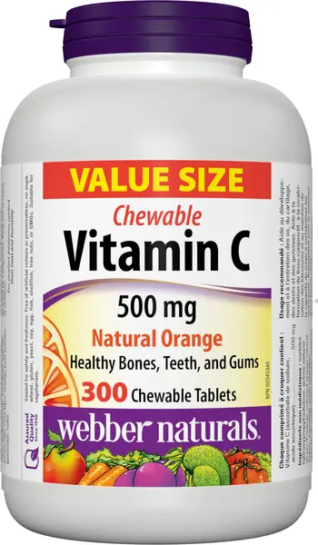 Vitamin С, 500 mg, 300 tablete, Webber Naturals