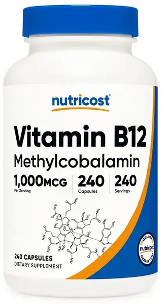 Vitamin B12, 1000 µg, 240 capsule , Nutricost