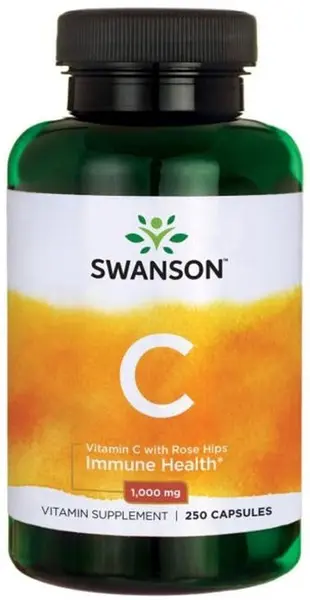 Vitamin C with Rose Hips, 1000 mg, 250 capsule, Swanson