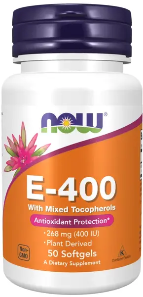 Vitamin E-400, 50 capsule, Now
