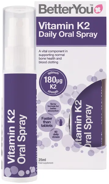 Vitamin K2 Spray oral, 25 ml, 60 doze zilnice, Better You