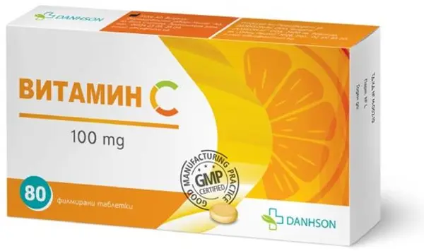 Vitamina С, 100 mg, 80 tablete, Danhson