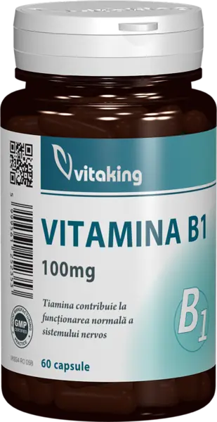 Vitamina B1 Tiamina 100mg, 60 capsule, Vitaking