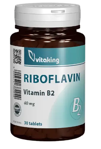 Vitamina B2 (Riboflavin) 40 mg 30 comprimate Vitaking